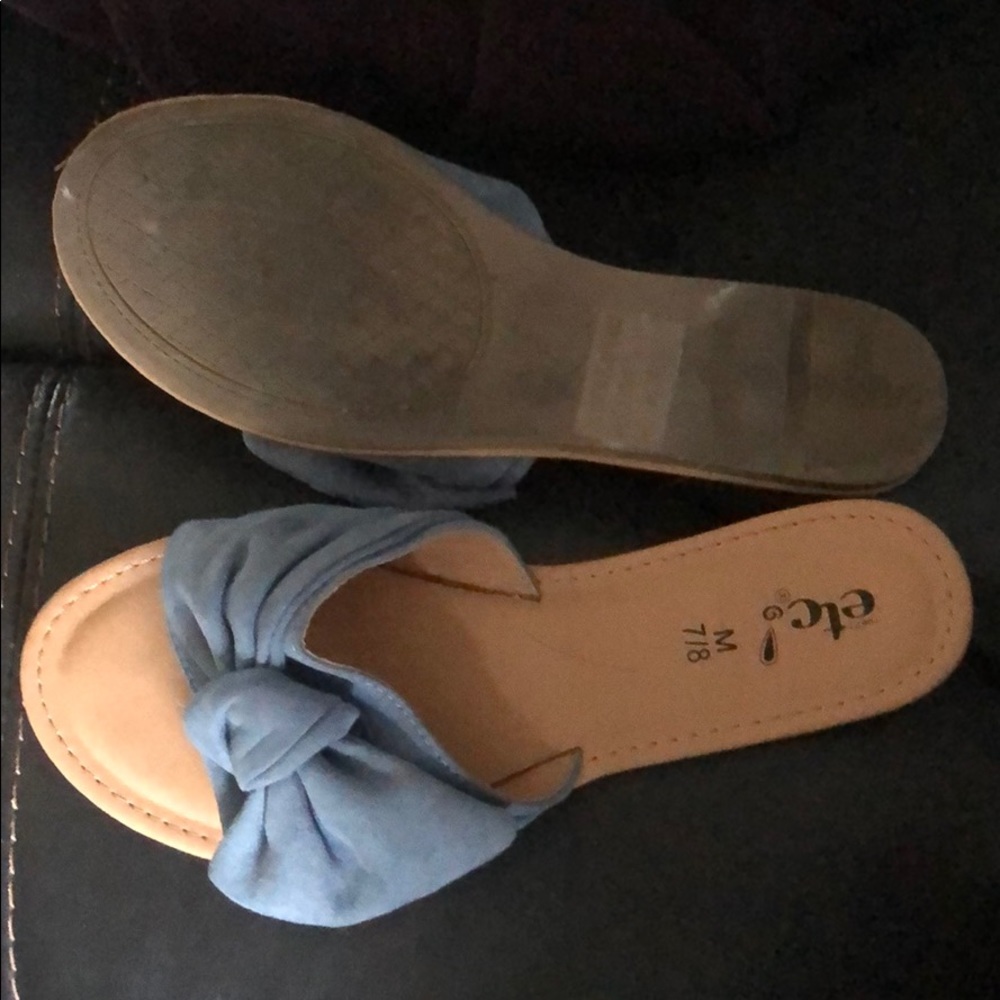 Blue Suede Slides